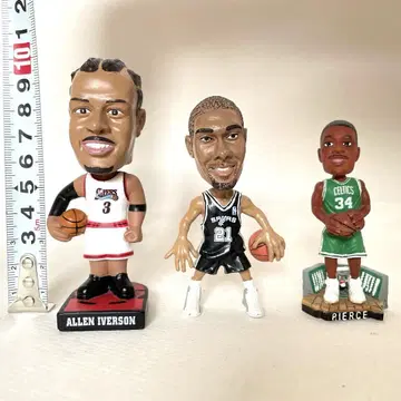 NBA 알렌 아이버슨 팀 던컨 폴 피어스 피규어 3개