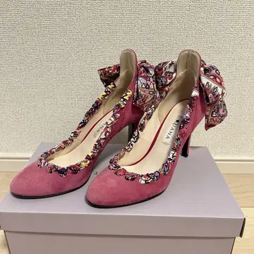 다이애나 스카프 펌프스 실키 핑크 22.5cm