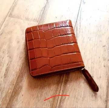 DRIES VAN NOTEN 라운드 지퍼 접이식 지갑 크로커
