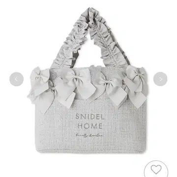 SNIDEL HOME 트위드 리본 백