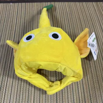 피크민 흉내 모자 옐로우 컬러