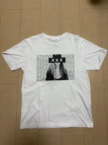 GOD SELECTION XXX 티셔츠 화이트 프린트 코튼