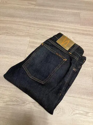 NUDIE JEANS 스키니 데님 W31L30 다크 블루