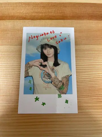 노기자카46 엔도 사쿠라 NOGI CAFE 노기 카페 폴라로이드풍 스티커