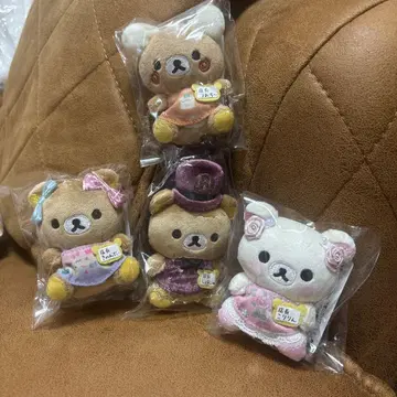 리락쿠마 스토어 점장 손바닥 봉제 인형 4점