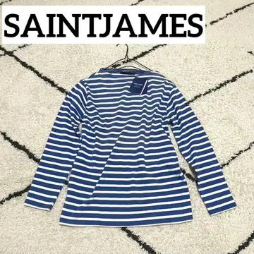 [하자품] SAINTJAMES 세인트 제임스 긴팔 보더 티셔츠 파랑