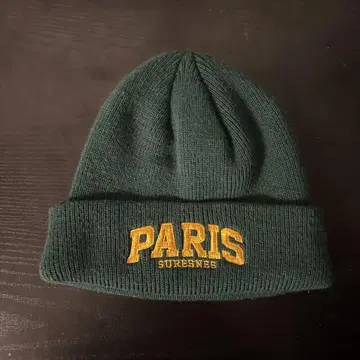 Paris 그린 니트 모자 구제 의류