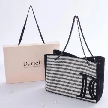 Darich 다리치 DD 로고 트위드 토트백