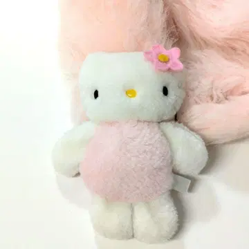 헬로키티 봉제 인형 퍼 티펫 머플러 카오하나키티 레트로
