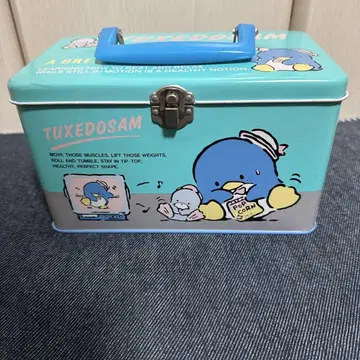 쇼와 레트로 산리오 턱시도샘 손잡이 캔 BOX 캔 케이스