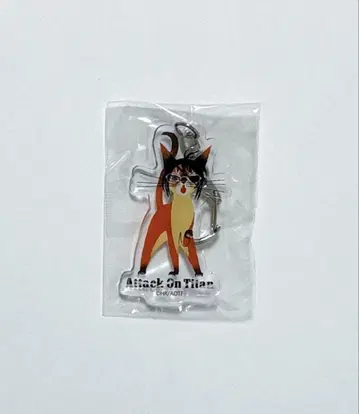 진격의 거인 블랙 고양이 의장 아크릴 참 컬렉션 한지 고양이