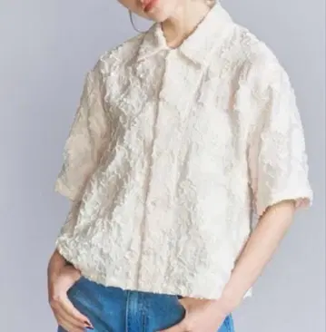뷰티&유스 유나이티드 애로우즈 컷 자카드 셔츠 숏