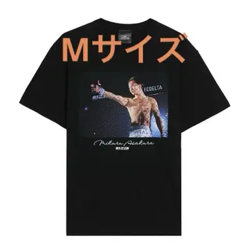 아사쿠라 미쿠루 x RIZIN 콜라보 사진 티셔츠 BLACK M 사이즈