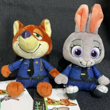 주토피아 봉제 인형 닉 조디 2종 세트 봉제 인형 스트랩