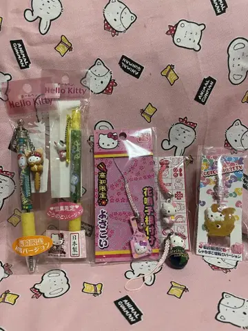 산리오 고토치 키티 USJ 넷츠케 볼펜 세트 헤이세이 스트랩