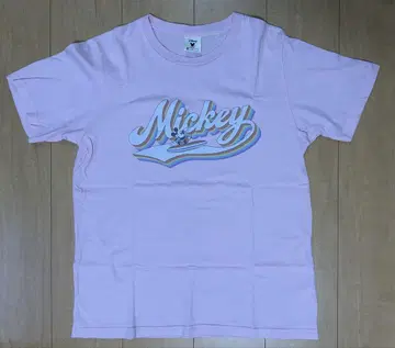 디즈니 Mickey 미키마우스 티셔츠 L 사이즈 서핑 핑크