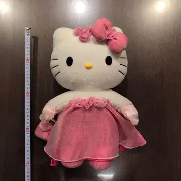 헬로키티 퓨로랜드 핑크 드레스 봉제 인형 약 40cm