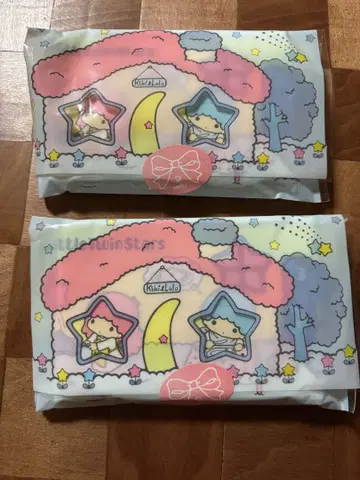 쇼와 레트로 산리오 리틀트윈스타 포켓 티슈 2개
