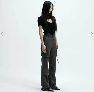 melt the lady cutout tight flare pants