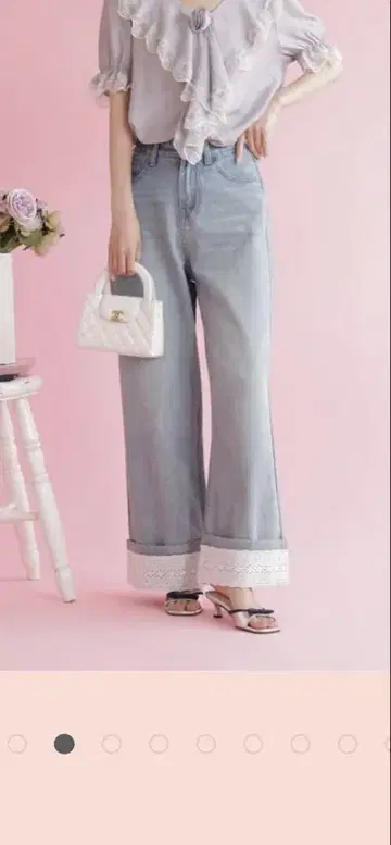 메종마블 데님 Cotton Lace Denim