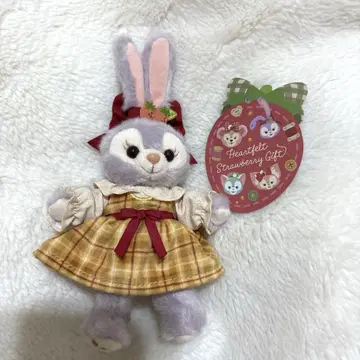 디즈니 스텔라루 인형 배지 하트 펠트 스트로베리 기프트