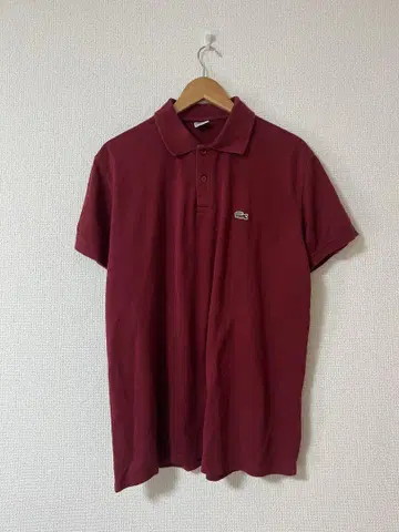 라코스테 LACOSTE 피케 셔츠 레드 구제 의류 us