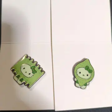오사카 엑스포 한정판 키티 Algae 핀 배지 세트