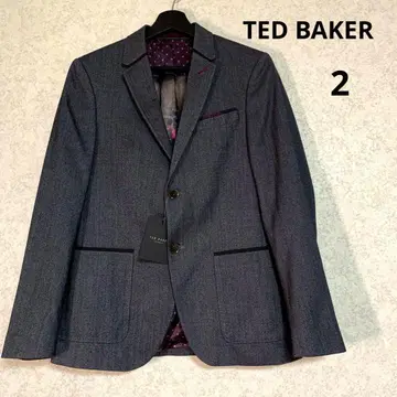 택 포함 [ TED BAKER ] 테일러드 자켓 그레이 뒤 올 패턴