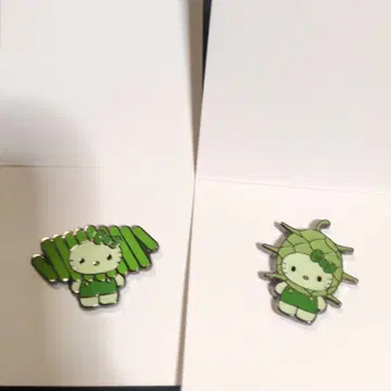 오사카 엑스포 일본관 한정 키티 Algae 핀 배지 세트