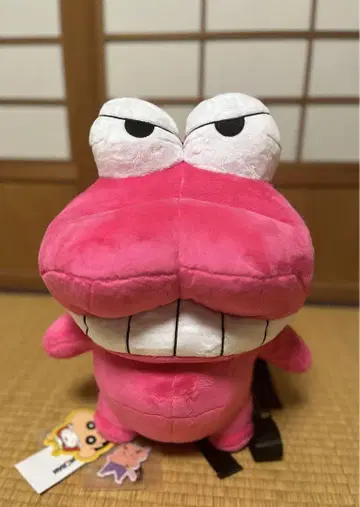 [레어] 짱구는 못말려 초코비 악어산 백팩 봉제인형 가방