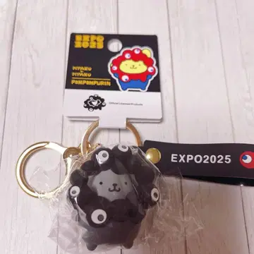EXPO2025 폼폼푸딩 블랙 akuaku 변신 키링