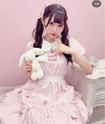 ankrouge Twinkle Back 리본 스위츠 OP 핑크