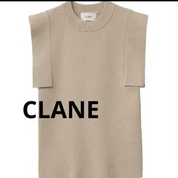 CLANE 스퀘어 슬리브 니트 탑 SQUARE SLEEVE KNIT
