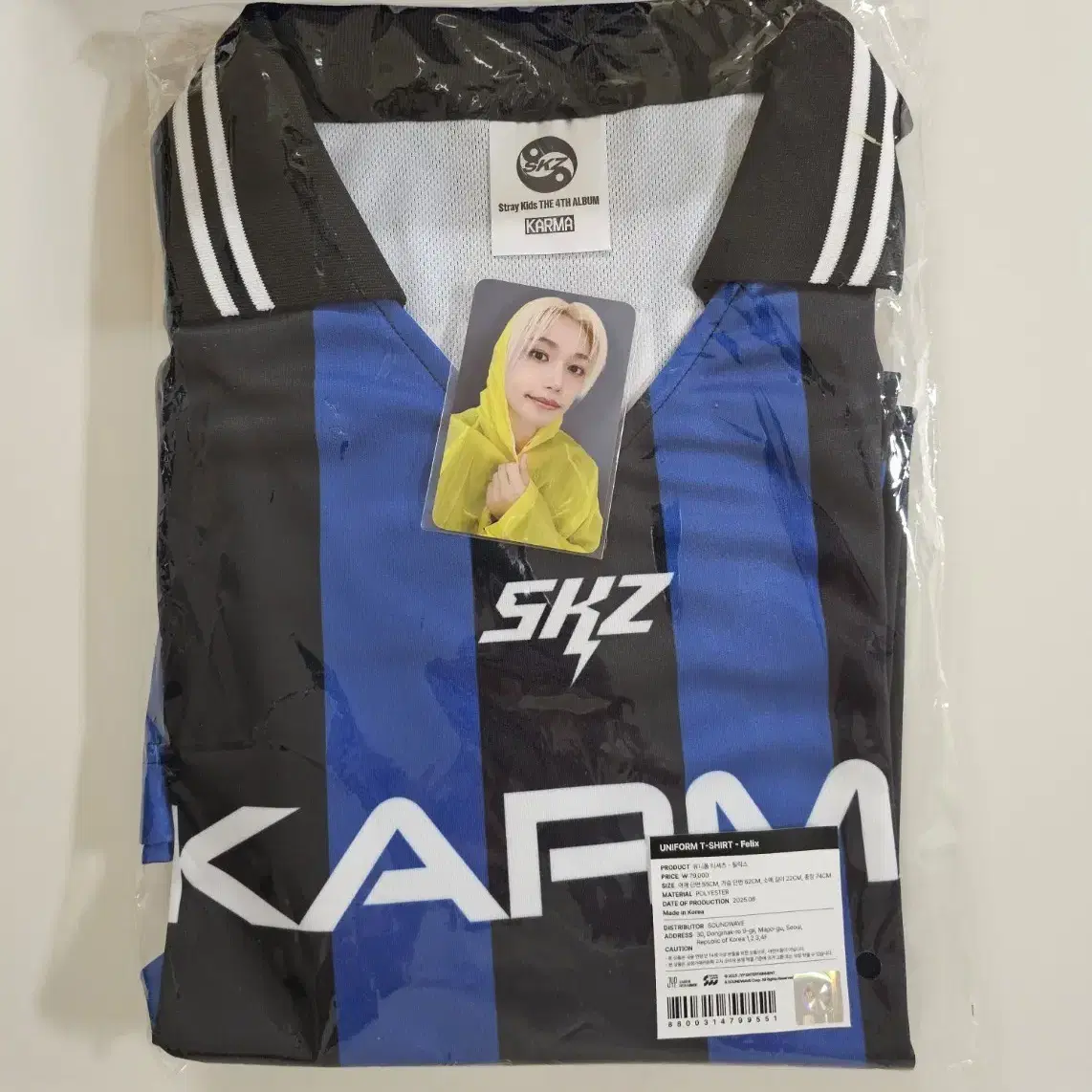 フィリックス KARMA POPUP ユニフォーム straykids Stray Kids - Uniform T-Shirt [KARMA POP-UP Store Official MD