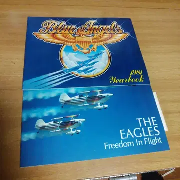 블루엔젤스 1981 Yearbook과 EAGLES 기록 도서