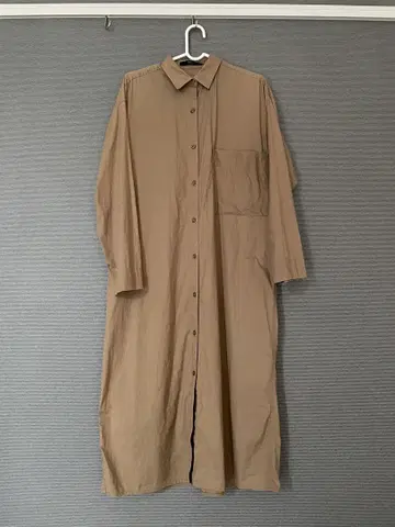 아줄바이마우지 롱 셔츠 원피스 긴팔 M
