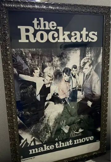 로카츠 Rockats 포스터 make that move 당시 물품 초레어