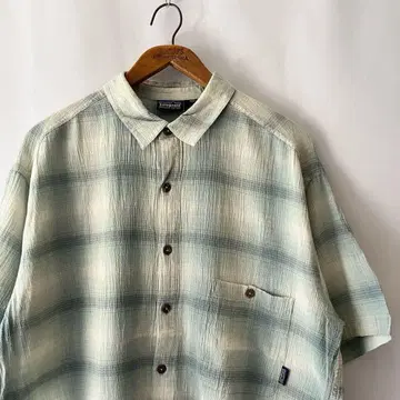 2000년 Patagonia 블랙 택 옴브레 AC 셔츠 L 빈티지