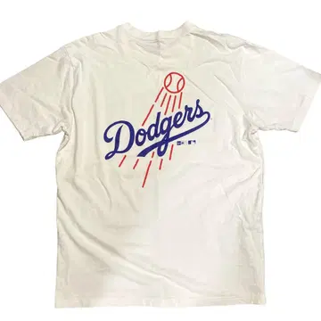 NEWERA Dodgers 프린트 반팔 티셔츠 화이트 XL
