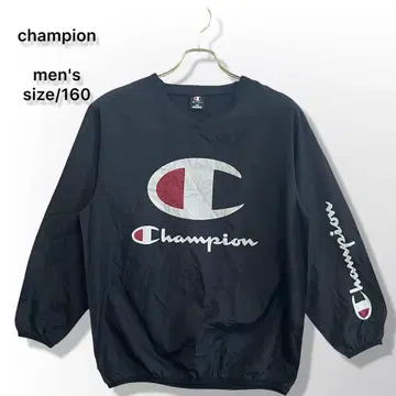 구제 의류 Champion 나일론 자켓 풀오버 빅 로고