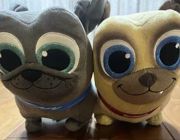 퍼그퍼그 어드벤처 빙고 롤리 봉제 인형 2개 세트