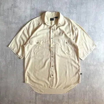 [ 90s vintage ] 실크 셔츠 실크100 무지 구제 의류