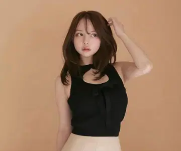 ANDMARY 알리시아 리본 니트탑