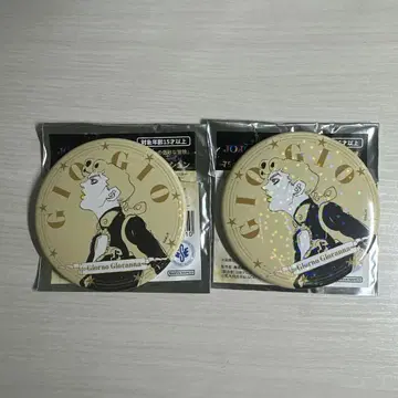 죠죠월드 JOJO WORLD 홀로그램 캔뱃지 죠르노 2개