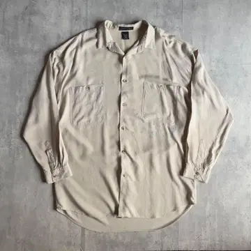 [ 90s vintage ] 레이온 셔츠 긴팔 개버딘 재킷 50s 60s