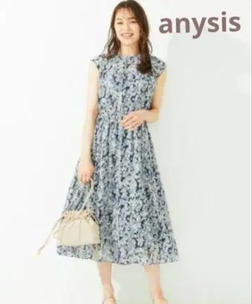 애니시스 anysis 플뢰르 원피스 꽃무늬 원피스 프렌치 슬리브