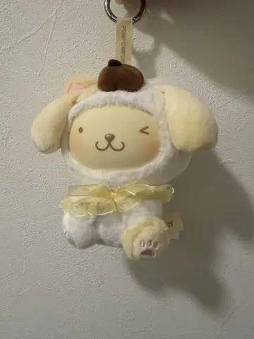 산리오 봉제 인형 키링 폼폼푸딩 MINISO TOPTOY