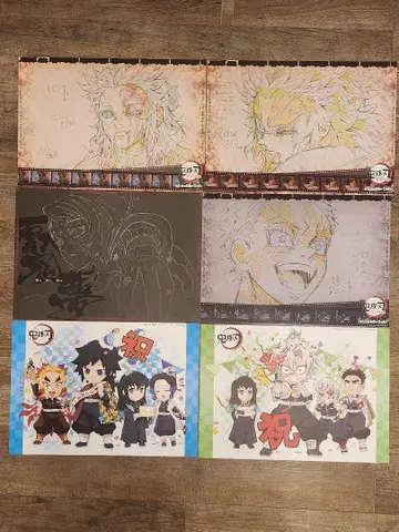 ufotable cafe 런천매트 6매 아카자 렌고쿠 쿄쥬로 엔무 외
