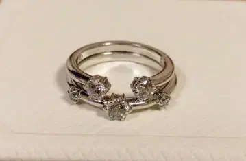 SWAROVSKI 스와로브스키 반지 2세트 사이즈 55