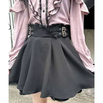 ROJITA 사이드 벨트 카슈쿨 허리 치마바지